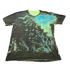 Xzavier AXR All Over Print‎ Men's T-shirt Bat Halloween AOP Affliction Style XL